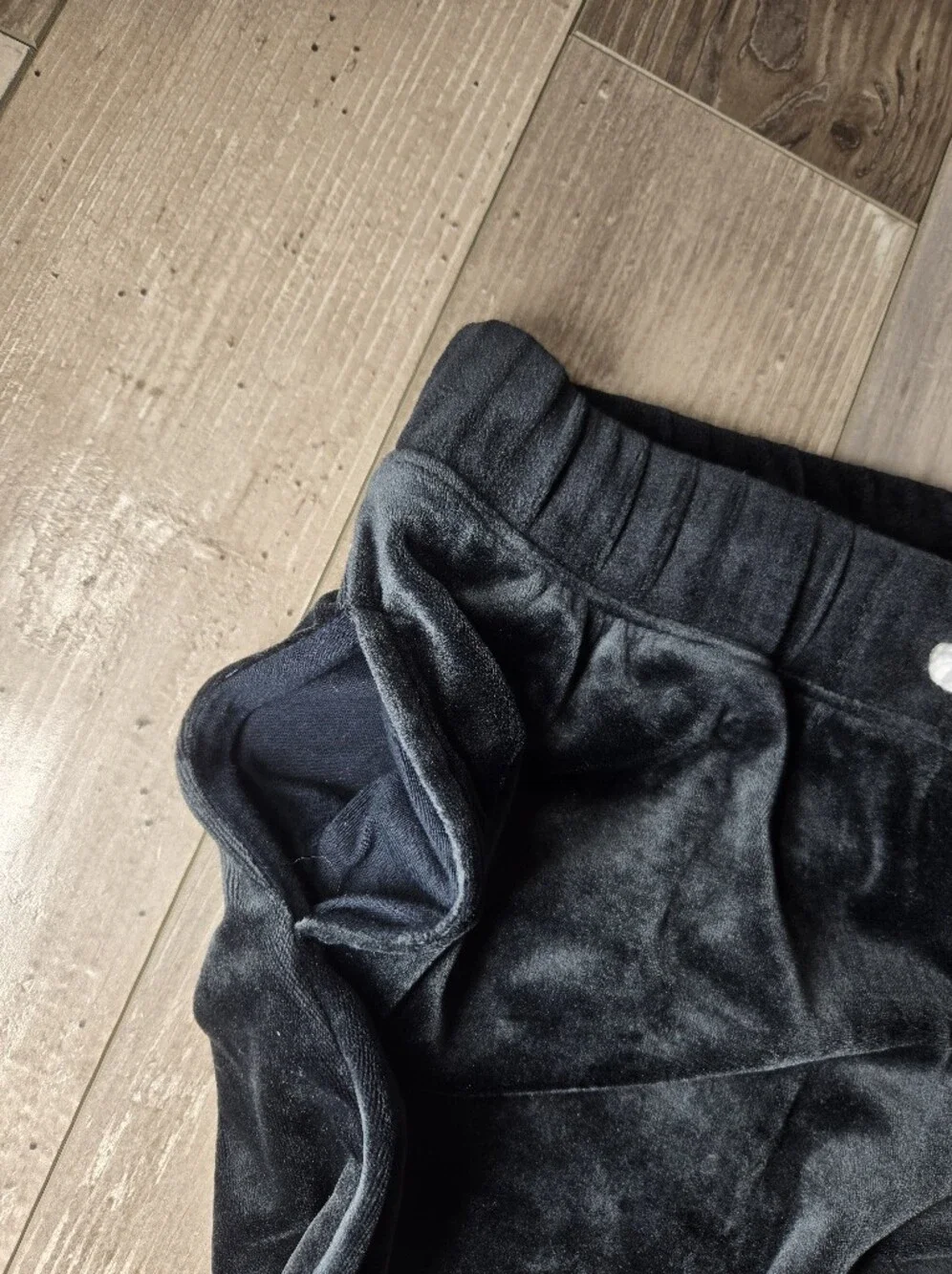 Justice Girls' Black & Purple Tie-Dye Velour Joggers Size Large 12/14 EUC